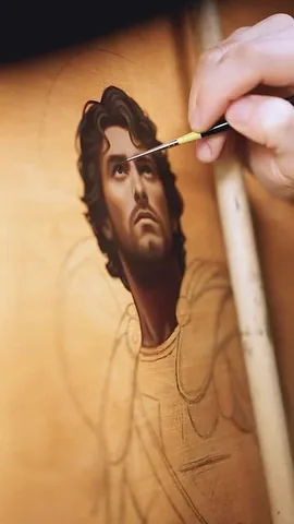 sacredartbytianna Instagram post about Saint Michael painting interpretation