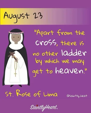 saintly_heart Instagram post about St. Rose of Lima