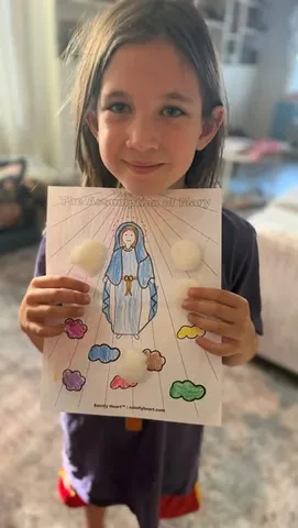 saintly_heart Instagram post about Assumption craft