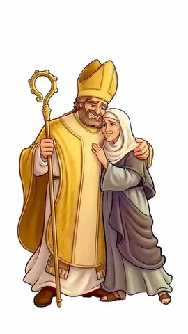 saintly_heart Instagram post about St. Monica and St. Augustine