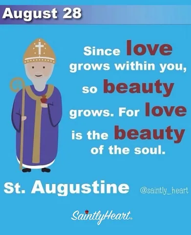 saintly_heart Instagram post about St. Augustine