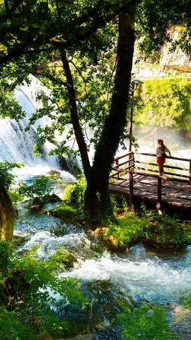 saltinourhair Instagram post about Una National Park waterfall