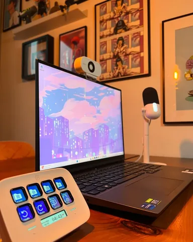 samoraeu Instagram post about Remote content creation setup