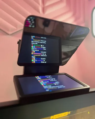 samoraeu Instagram post about Elgato Prompter functionality
