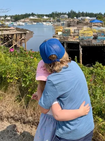 samsonthedood Instagram post about Maine summer lifestyle