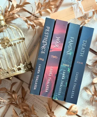 sam_the_fangirl_ Instagram post about The Four Horsemen series reread