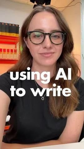 saradietschy Instagram post about AI and writing