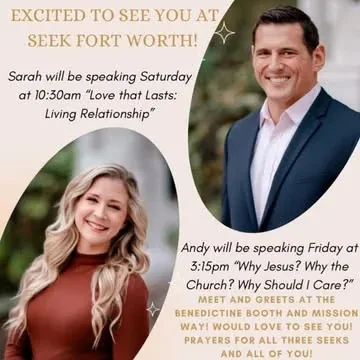 sarahswaffordofficial Instagram post about Catholic event