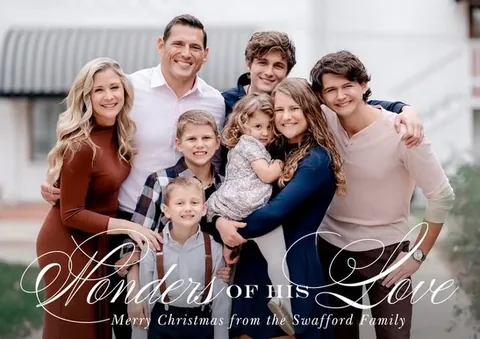 sarahswaffordofficial Instagram post about Christmas greeting