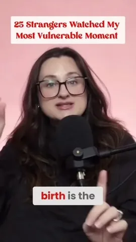 say.whatpodcast Instagram post about Childbirth experience