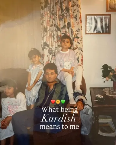 sazan Instagram post about Kurdish identity and faith