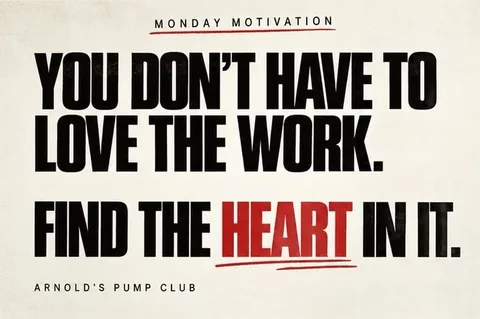 schwarzenegger Instagram post about Finding purpose in work