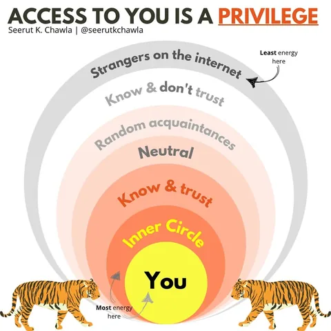 seerutkchawla Instagram post about Discernment and boundaries