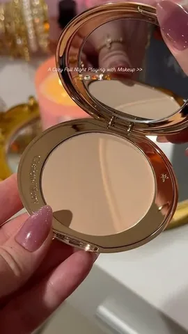 selfcarebae077 Instagram post about Charlotte Tilbury setting powder