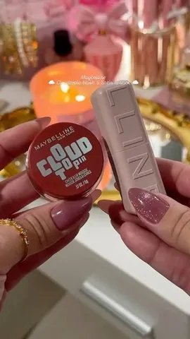 selfcarebae077 Instagram post about Maybelline lip and cheek look
