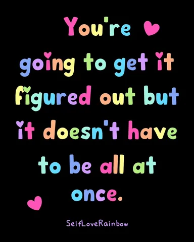 selfloverainbow Instagram post about Anxiety reassurance