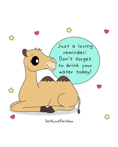 selfloverainbow Instagram post about Hydration