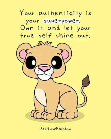 selfloverainbow Instagram post about Authenticity