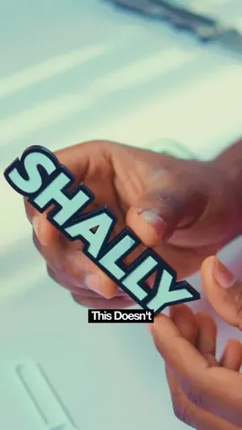 shallytech_ Instagram post about 3D printed LED logo sign