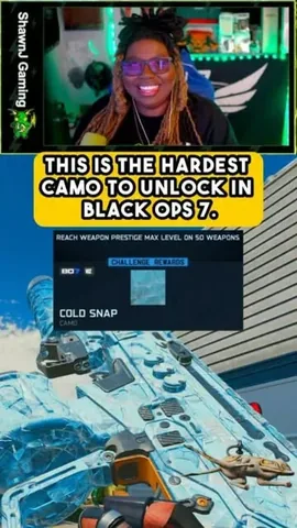 shawnjgaming Instagram post about Black Ops 7 camouflage challenge
