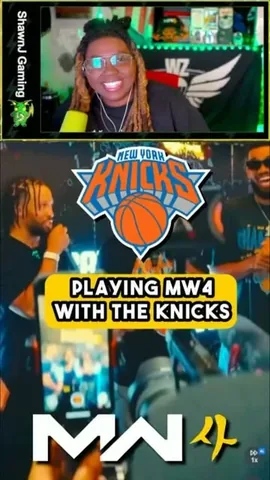 shawnjgaming Instagram post about Modern Warfare 4 with the New York Knicks