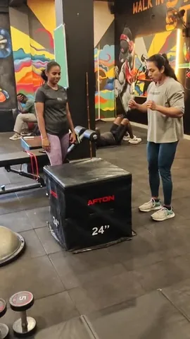 shenaz_rahman Instagram post about Box jump training