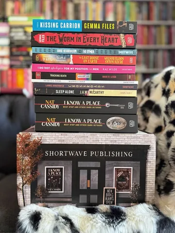 shereadswithcats Instagram post about Shortwave Books catalog