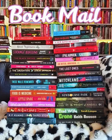 shereadswithcats Instagram post about Book mail