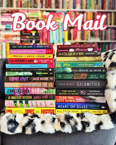 shereadswithcats Instagram post about Sponsored book mail