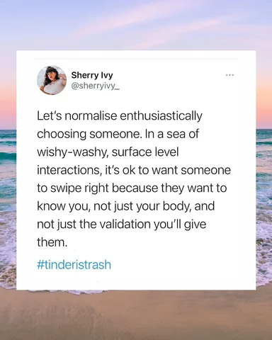 sherryivy_ Instagram post about Dating app experiences