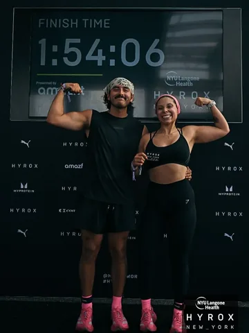 sheylagiraldo Instagram post about HYROX race preparation