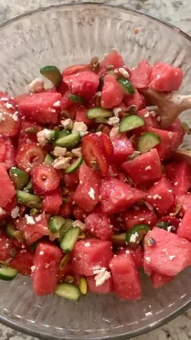 shonda1020 Instagram post about Watermelon salad recipe