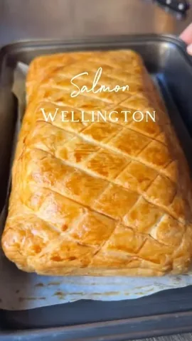 shonda1020 Instagram post about Salmon Wellington recipe