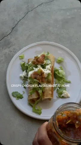 shutthekaleup Instagram post about Chicken flautas recipe