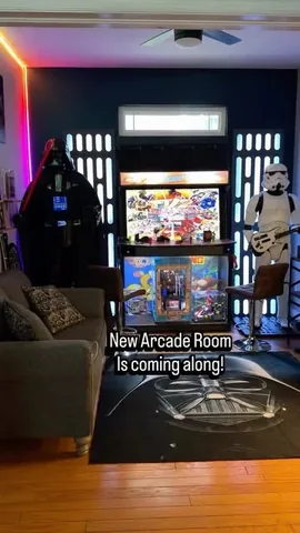 siefe Instagram post about Arcade room setup