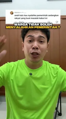 sikonyols Instagram post about Kritik penanganan kabut asap