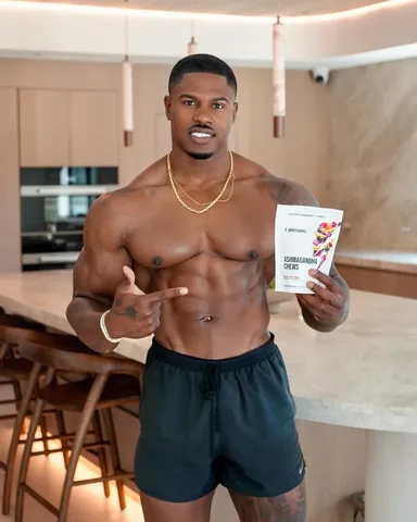 simeonpanda Instagram post about Ashwagandha supplement