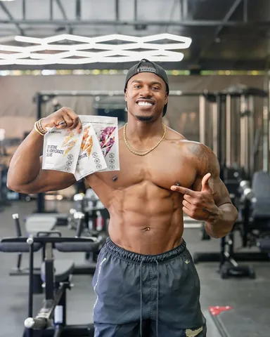 simeonpanda Instagram post about Creatine supplement