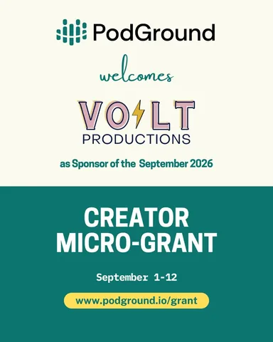 simona__costantini Instagram post about Podcast creator grant