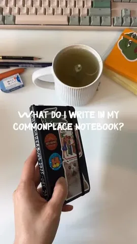 simoneandherbooks Instagram post about Commonplace notebook
