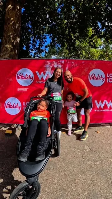 simplycantara Instagram post about Family running event