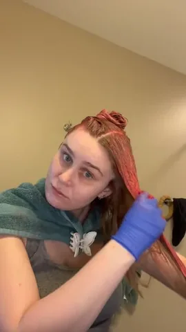skin.and.scrubs Instagram post about Semi permanent pink hair color