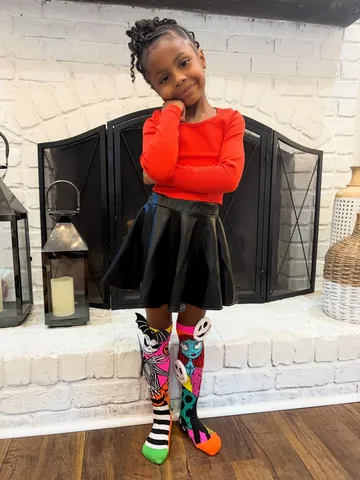 skylersaige Instagram post about Children's character socks