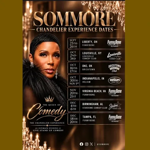 sommore Instagram post about Stand up comedy promotion