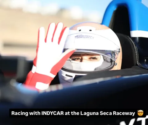 soniabegoniablog Instagram post about IndyCar racing experience
