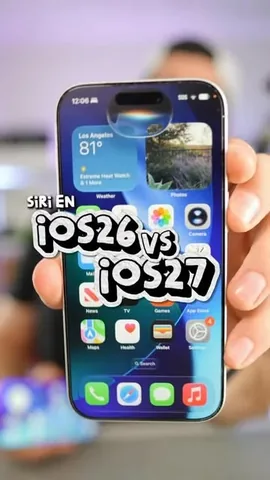 soymaulozano Instagram post about Siri en iOS 27