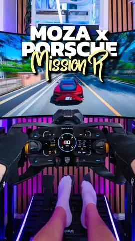 spuddgaming Instagram post about MOZA Porsche Mission R racing wheel