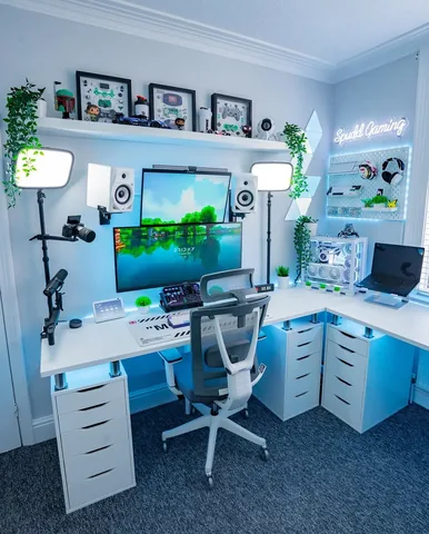 spuddgaming Instagram post about PC and PS5 gaming setup comparison