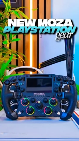 spuddgaming Instagram post about MOZA PlayStation racing gear announcement