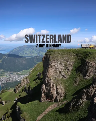 ssjourneystyle Instagram post about Switzerland itinerary